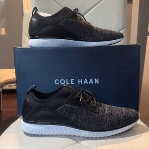 Cole Haan Men's Black‎ and Gray Knit Sneakers